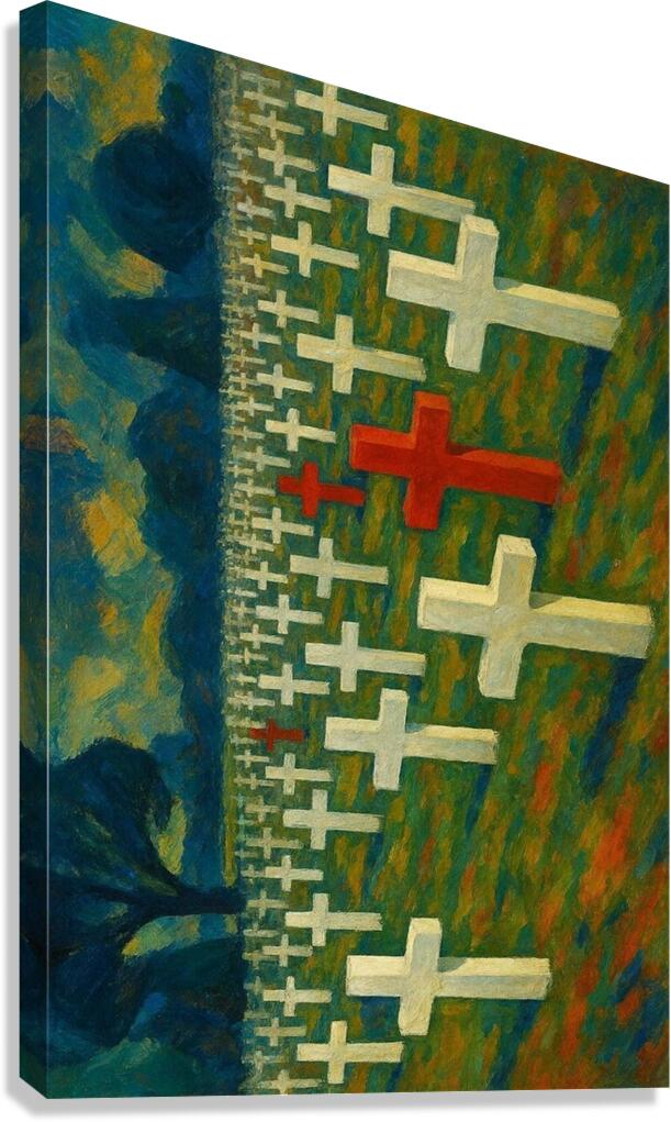 Normandy Graves Canvas Print