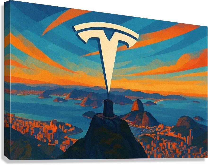 Tesla Mountain Canvas Print