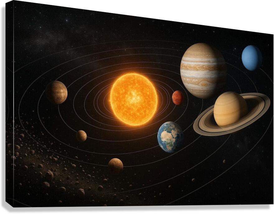 solar system Canvas Print