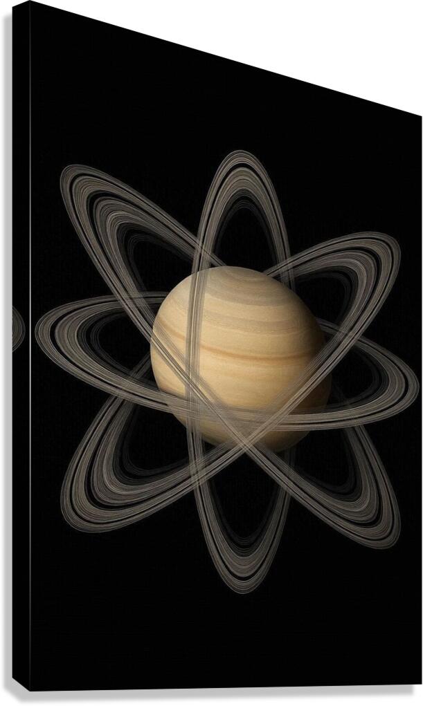 Saturn Atom Canvas Print