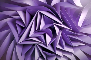 Triangle abstract background. Violet and lilac background 3d rendering
