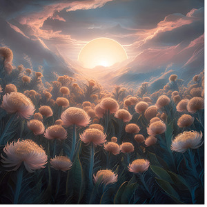 A magical 3D gloxinia flower