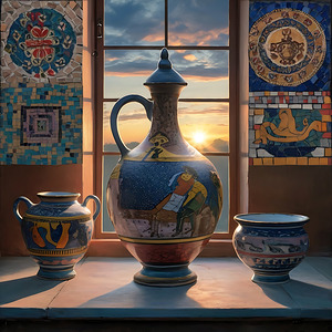 collage en ceramique