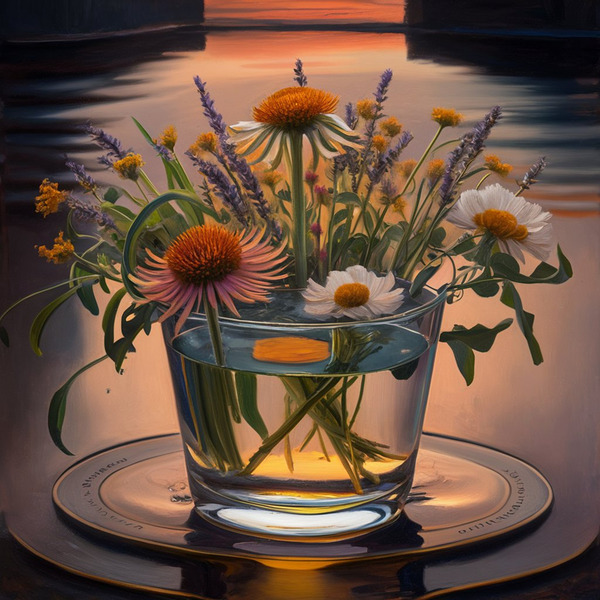 Herbal Elixir at Sunset Print