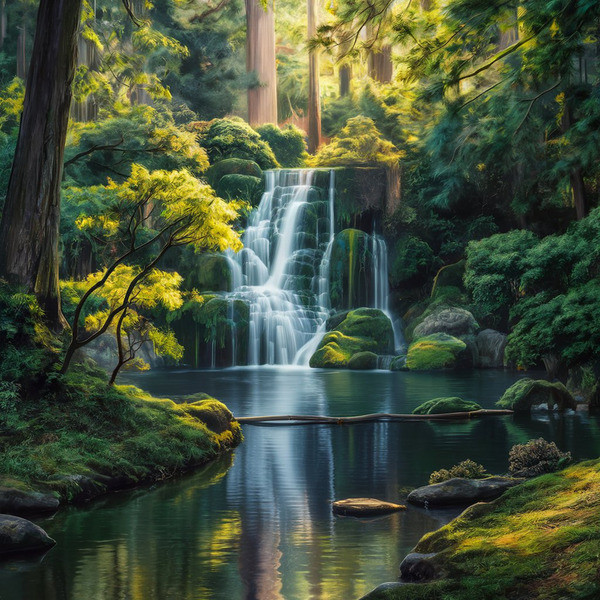 Tranquil Cascade Print