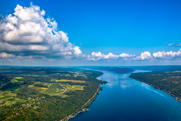 Keuka Lake NY Areal by Bonnie Gustin Photography