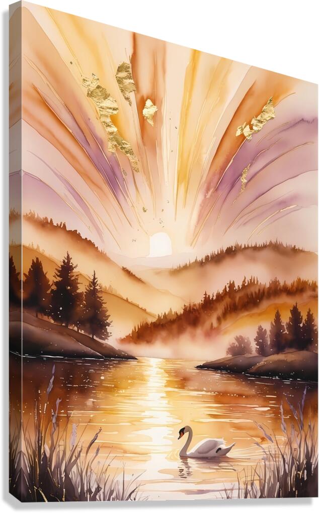 Golden Tranquility Canvas Print