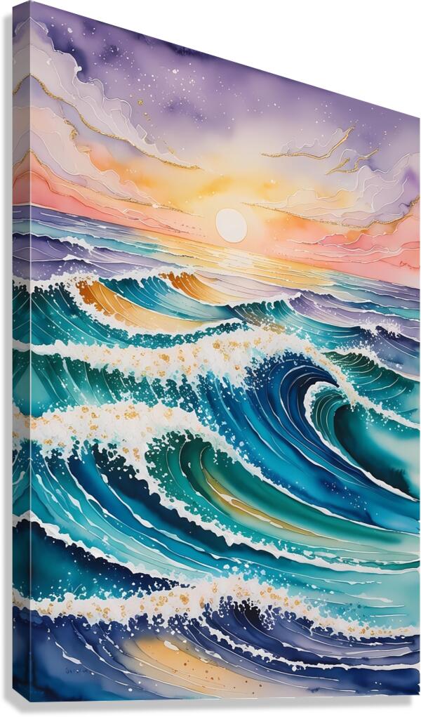 The Dancing Waves Canvas Print