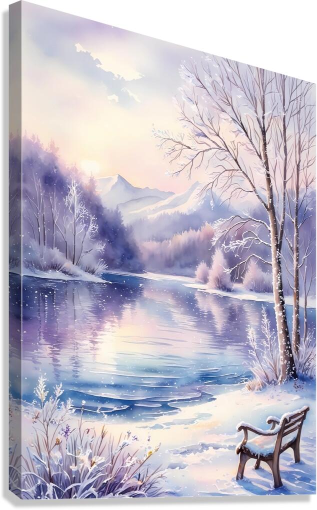Frozen Elegance Canvas Print