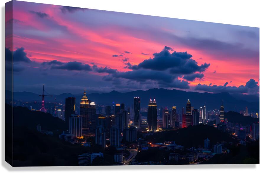 Twilight Skyline Canvas Print