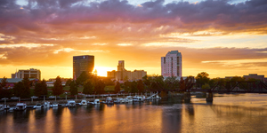 Augusta GA Skyline Sunset Panorama DSC08350