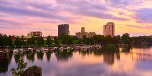 Augusta GA Skyline and the Savannah River at Suns 1708697488.0897