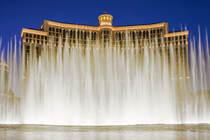 Bellagio Fountains at Dusk   Las Vegas NV DSC0684