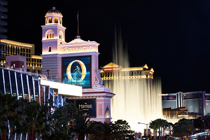 Bellagio Fountains at Night   Las Vegas NV DSC070