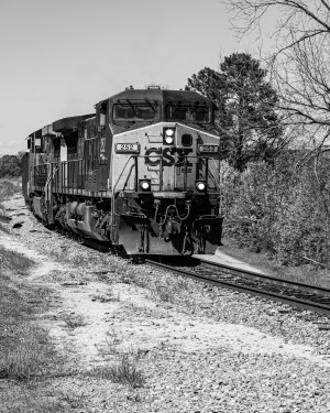 CSX Train along the Augusta Canal GA 02939
