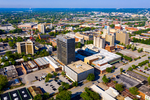 Downtown Augusta GA Skyline Aerial View 0708