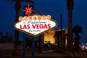 Las Vegas Sign at Dusk DSC01686