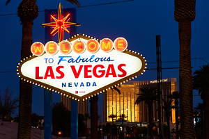 Las Vegas Sign at Dusk DSC01689
