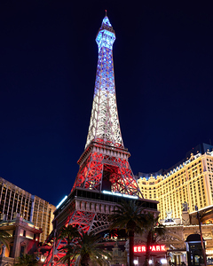 Paris Casino at Dusk   Las Vegas NV DSC06903