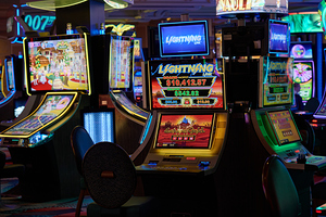 Slot Machines at Bellagio   Las Vegas NV DSC08366