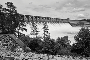 Strom Thurmond Dam GA SC Border A7302133