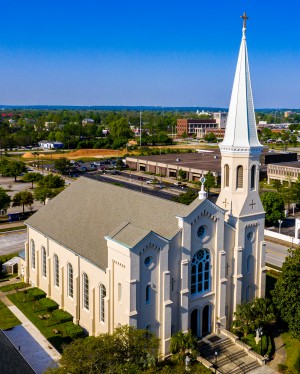 The Most Holy Trinity Catholic Church Aerial View Augusta GA 0718