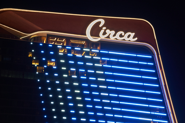 Circa Casino at Night   Las Vegas NV DSC03731 Print