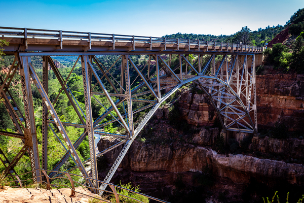 Grand Canyon Bridge   AZ 8187 Print