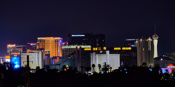 Las Vegas Skyline at Night 7R308620 Print
