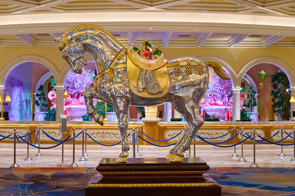 Lobby at Bellagio Casino   Las Vegas NV DSC08298. Print