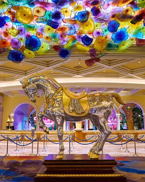 Lobby at Bellagio Casino   Las Vegas NV DSC08308. Print
