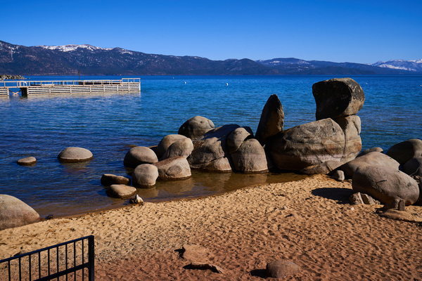 Speedboat Beach   Lake Tahoe CA A7308314 Print