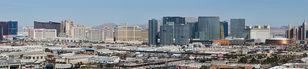 The Las Vegas NV Strip   Aerial Panoramic View DJ Print
