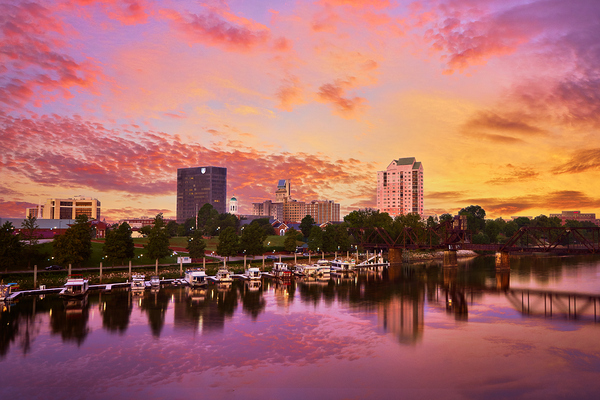 Augusta GA Skyline Sunset A 7R308430 2x3  Print