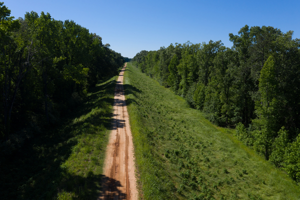 Augusta Levee Aerial View 0199 by Sanjeev Singhal