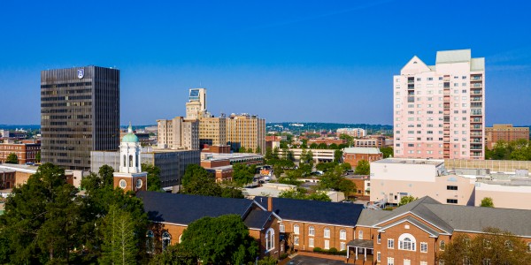 Downtown Augusta GA Skyline Aerial View 0685  Print