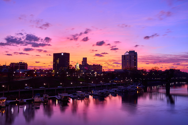 Downtown Augusta GA Sunset SA109165 Print