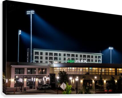 SRP Park at Night   North Augusta 7837  Canvas Print