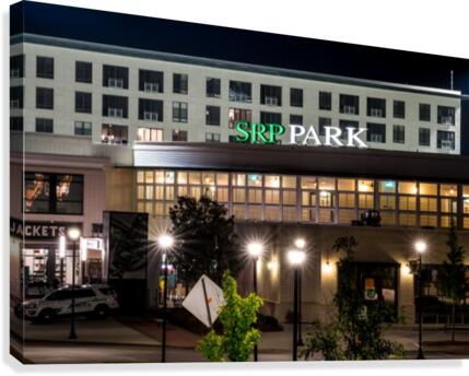 SRP Park at Night   North Augusta 7844  Canvas Print