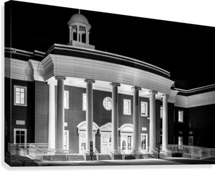 Justice Center at Night in Columbia County Evans GA 9915b  Canvas Print