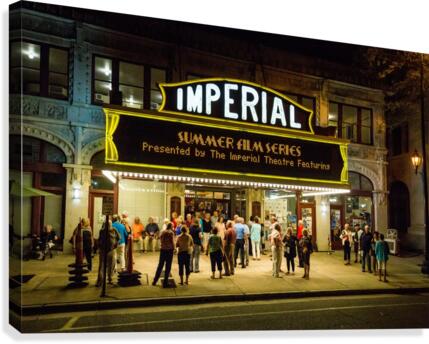 Imperial Theatre at Night   Augusta GA 6695 Canvas Print