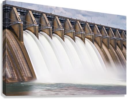 Strom Thurmond Dam GA SC Border DSC09600 Canvas Print