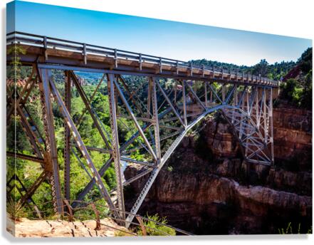Grand Canyon Bridge   AZ 8187 Canvas Print