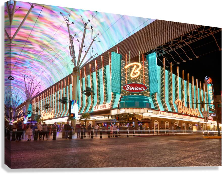 Binion s Casino   Las Vegas NV DSC08016 Canvas Print