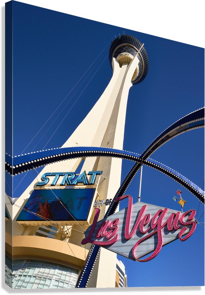City of Las Vegas Sign at the Strat DSC07385 Canvas Print
