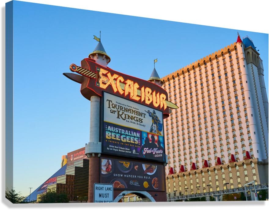 Excalibur Casino   Las Vegas NV DSC03941 Canvas Print