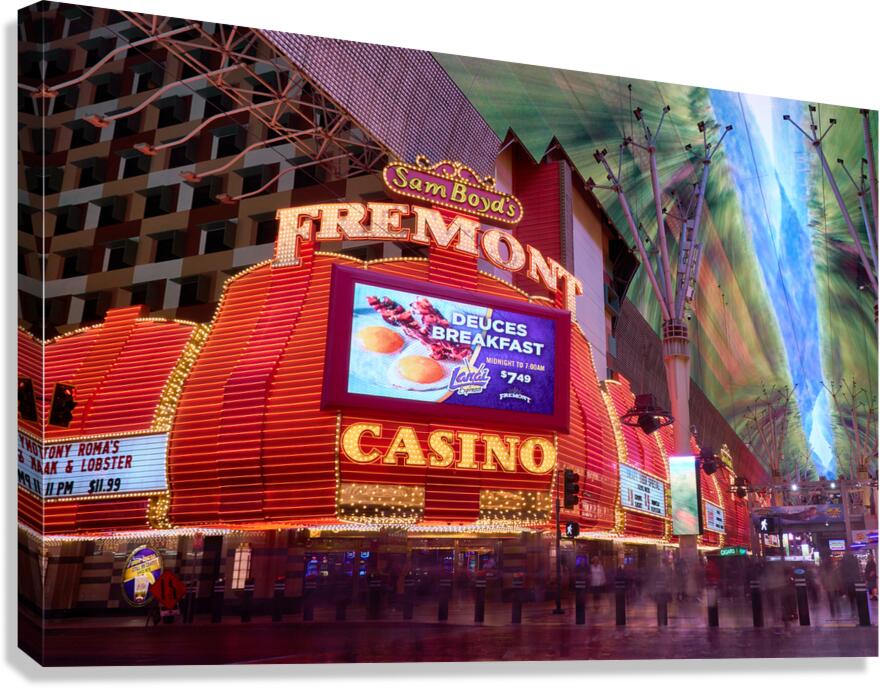 Fremont Casino   Las Vegas NV DSC08047 Canvas Print