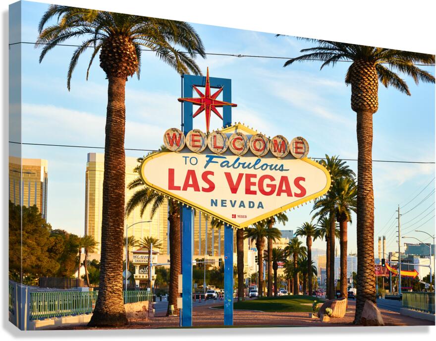 Las Vegas Sign   Las Vegas NV A9200090  Canvas Print