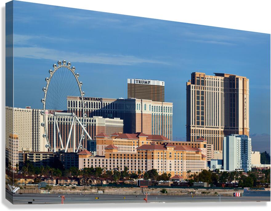 Las Vegas Skyline 7R308225 Canvas Print