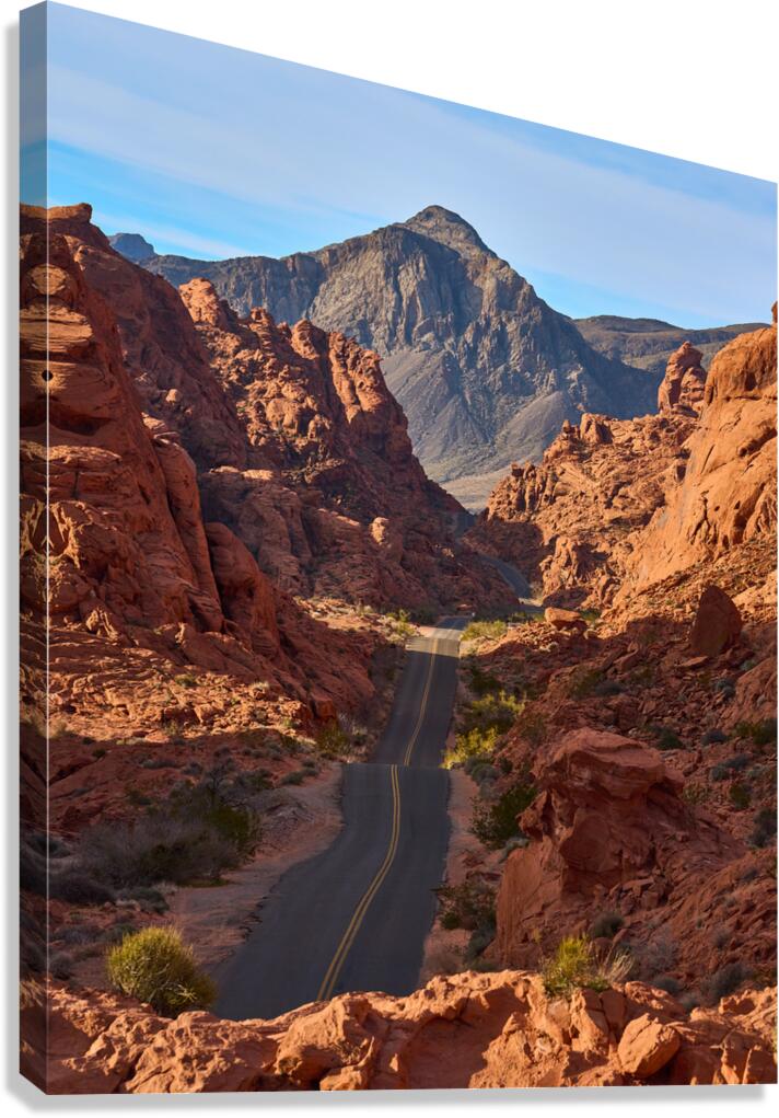 Mouse Tank Road at Valley of Fire State Park NV S 1708348695.6231 Canvas Print